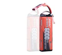 Batterie Lipo, capacité de 6000mAh, compatibilité avec la prise Deans T, 6000mAh-2S-70C-T