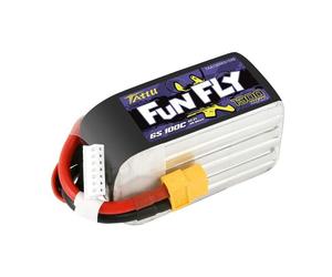Batterie Lipo FPV Tattu Funfly 1300mAh 22.2V 6S1P 100C avec XT60