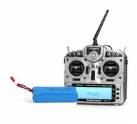 Batterie LiPo FrSky X9D Plus, Émetteur RC 3000 mAh 7,4 V, Chargeur Accessoire Télécommande Piles Rechargeable pour Modélisme