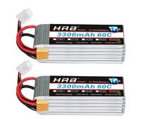 Batterie Lipo, haute capacité, plusieurs options de tension, 6S 3300mAh XT60-2PC
