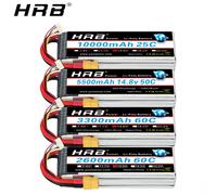 Batterie Lipo HRB 2S 3S 4S 6S 3300mAh 4000mAh 5000mAh 7.4V 11.1V 14.8V 22.2V XT60 pour Avions RC, Hélicoptères, Voitures, Bateaux, Camions - Pièces Détachées 7.4V 1500mah XT60