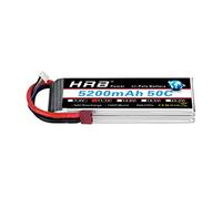 Batterie Lipo HRB 3S 11.1V 5200mAh 50C avec Prise Deans T pour Slash VXL, Slash 4x4 VXL, 1/10 Rally, XO-1 Supercar, E-Maxx Brushless, E-Revo Brushless et Spartan Modèles