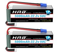 Batterie Lipo HRB 6S 5000mah 6000mah XT60 XT90 EC5 50C 100C 22.2V pour quadrirotor avion voiture camion 500 600 hélicoptère 1PC 6S 6000mah XT90