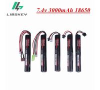 Batterie Lipo pour odorà eau, 3000mAh, 2S, 7.4V, 18650 pour AKKU Mini Airsoft, pièces de batterie, connecteur Tamiya SM pour odorà air comprimé 3pcs SM-4P