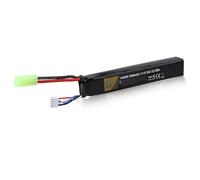 Batterie LiPo Rechargeable 11,1 V 2000 mAh, Compatible avec Le Connecteur Tamiya 3S 30 C pour Airsoft M4, M110, AK47, MP5, Scar, M249, AUG, AEG, MP5K, M60, RPK, PKM et Modèles Réduits