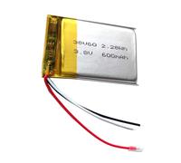 Batterie LiPo rechargeable de rechange 3,8 V 600 mAh pour Shure AONIC 40 sur l'oreille - Bluetooth sans fil - Casque antibruit