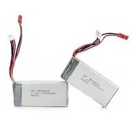 Batterie Lipo rechargeable - YUNIQUE FRANCE - 7.4V 1500mAh - 2 Pièces - Compatible Wltoys V913 L959 L969
