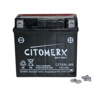 Batterie liquide CIT YTX5L, 12 V 4 Ah, pôle positif à droite, DIN 50412