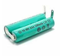 Batterie lithium 1200 mAh for rasoir électrique, accessoire d'origine 1,2 V. Compatible avec Philips 5000, 5079, 5070, 5077, 5082 et 5091.(AAA 1200MAH 1.2V)