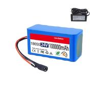 Batterie Lithium 24 V 100 Ah 18650 7s3p for vélo électrique et cyclomoteur + Chargeur 2 A(1pcs 100000mah)