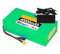 Batterie Lithium 36 V 20 Ah 30 Ah 40 Ah for vélo électrique, étanche, en PVC, avec Carte de Protection BMS, for Moteurs 200 W, 350 W, 500 W, 800 W(XT60,36V 20AH)