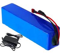 Batterie Lithium 36 V 6 Ah 10S2P for vélo électrique, avec Panneau de Protection for Moteur de vélo électrique 200 W, 350 W, 500 W, 750 W, 800 W, avec Chargeur, Dimensions 185 x 68 x 45 mm(T)