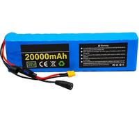 Batterie Lithium 36V 20Ah pour Vélo Électrique, avec BMS Intégré, Compatible avec Les Moteurs De Scooters Électriques De 200À 500W Et Chargeur 42V 2A. 36V 20Ah,XT60