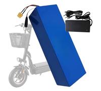 Batterie Lithium 52V 13Ah pour Vélos Électriques, Batterie Li-ION Haute Capacité 14S4P pour Draisiennes, Vélos Électriques, Scooters Et Tricycles, avec Protection BMS Et Chargeur T+SM