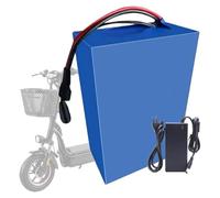 Batterie Lithium De Remplacement 36 V 80 Ah pour Vélo Électrique, Batterie pour Scooter Électrique, Batterie Li-ION Rechargeable 10S6P avec Protection BMS Et Chargeur T+SM