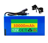Batterie Lithium-ION 12 V 30000 mAh, BMS intégré, for Scooter électrique, vélo électrique, avec Chargeur 12 V 1 A(XT60)