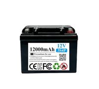 Batterie Lithium-ion 12V 12ah Avec BMS, For Pulvérisateur De Bateau Solaire, Vélo Électrique, Éclairage Du Marché Nocturne, Outils Électriques Agricoles