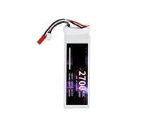 Batterie Lithium-ION 2S 7,4 V 2700 mAh 45 C, Compatible avec Les Avions, hélicoptères, Drones, Chars et Voitures de Course RC FPV, Compatible avec Les Drones Hobby Deans XT60(1B with JST)