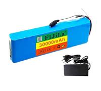 Batterie Lithium-ION 36 V 30 Ah pour Vélo Électrique, 10S3P, avec Protection BMS Et Chargeur, pour Kart Et Scooter, Étanche XT30+JST