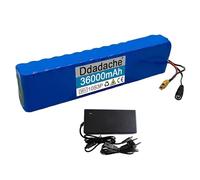 Batterie Lithium-ION 36 V 36 Ah 10S3P pour Vélo Électrique avec Chargeur Et Protection BMS Intégrée, pour Scooter Et Vélo Électrique T+DC