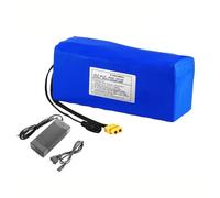 Batterie Lithium-Ion 36V 12Ah 10S4P pour Vélo Électrique Protection BMS Intégrée Idéale pour Moteur de Vélo Électrique 200-1&Nbsp;000W Avec Chargeur 42V 2A XT60+T