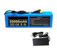 Batterie Lithium-ION 48 V 25 Ah pour Vélo Électrique, Trottinette Électrique avec Protection BMS, Étanche, avec Chargeur XT60