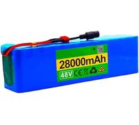 Batterie Lithium-ION 48 V 28 Ah 13S5P pour Kits Moteur De Vélo Électrique De Moins De 1000 W, avec Chargeur Et BMS. 48v 28Ah,XT60+JST