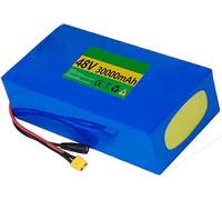 Batterie Lithium-ION 48 V pour vélo électrique avec Chargeur et Protection BMS, Compatible avec Les Moteurs 1000 W, 750 W, 500 W et 250 W - Haute capacité