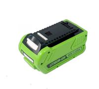 Batterie Lithium-ION 5000 mAh 40 V for Tondeuse à Gazon et scie électrique. Compatible avec GreenWorks G-Max 40 V 29462.(Green 5000mAh)