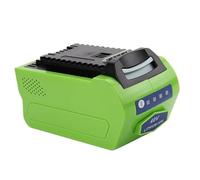 Batterie Lithium-ION 5000 mAh 40 V for Tondeuse à Gazon et scie électrique. Compatible avec GreenWorks G-Max 40 V 29662.(Green 3000mAh)