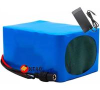 Batterie Lithium-ION 60 V 20 Ah 16S2P avec BMS Et Chargeur 67,2 V 2 A, pour Vélos Électriques Et Scooters Électriques De 500 À 800 W. 60V 20Ah,XT60