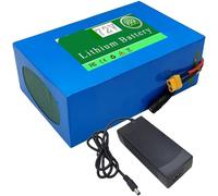 Batterie Lithium-Ion 72V 20Ah 30Ah 40Ah 50Ah 60Ah Avec Chargeur. Batterie Lithium-Ion Remplaçable Pour Moteurs 1400 W 2200 W 2900 W 3600 W 4500 W 72V50AH,T