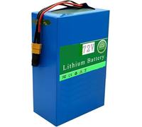 Batterie Lithium-Ion 72V 20Ah 30Ah 40Ah 50Ah 60Ah Avec Chargeur. Batterie Lithium-Ion Remplaçable Pour Moteurs 1400 W 2200 W 2900 W 3600 W 4500 W 72V50AH,XT60+DC