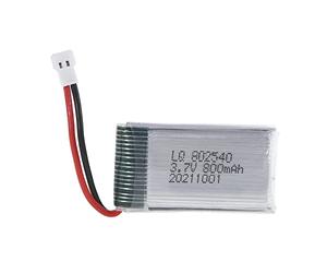 Batterie lithium-ion 802540 3,7 V 800 mAh pour quadrirotor X5C X5C-1 X5SC X5SW M68 K60 HQ-905 CX30