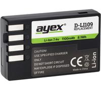 Batterie Lithium-ION D-Li109 Durable et Auto-décharge pour Pentax SLR K-S2, K-S1, K-500, K-50, K-30, K-R GH5