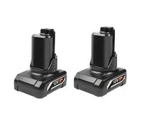 Batterie lithium-ion de remplacement 12 V 6 Ah compatible avec les outils sans fil Bosch BAT420, BAT411, BAT412, 2607336013 et 2607336014.(2PCS 6.0Ah)