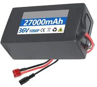Batterie Lithium-ION for vélo électrique 36 V 9 Ah 15 Ah 18 Ah 25 Ah 27 Ah, avec Carte de Protection BMS et Chargeur.(36V 9AH,T)