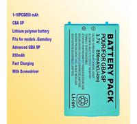 Batterie Lithium-ion Rechargeable 1-10 pièces 3.7V 850mAh Pack avec tournevis pour Nintendo Gameboy Advance GBA SP 2 pièces