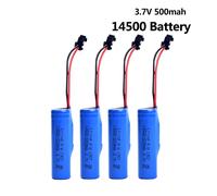 Batterie Lithium-Ion Rechargeable 14500 3.7V 500mAh, avec prise SM-2P, pour voiture, bateau, réservoir, camion, accessoire de jouet de remplacement 1pc
