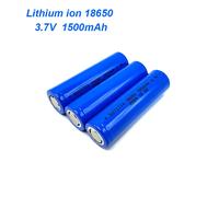 Batterie Lithium-ion Rechargeable 18650 1500mAh, 3.7V, adaptée aux intercomètres, aux télécommandes, aux jouets, aux phares et aux ventilateurs 1pcs battery