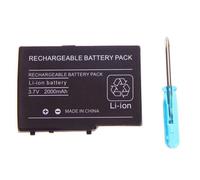 Batterie lithium-ion rechargeable 2000mAh 3.7V pour Nintendo DS Lite - Noir