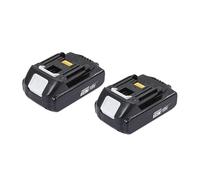 Batterie Lithium-Ion Rechargeable 2Ah, Compatible Avec Makita, Batterie 18V BL1820B, Outils Électriques 18V, Remplacement De La Batterie(Makita 2Ah X2)
