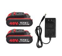 Batterie Lithium-ion Rechargeable 48 V, Compatible Avec Worx, Batterie, Remplace 21 VF 48 VF 88 VF, Perceuse À Percussion, Perceuse Électrique, Ciseaux, Tronçonneuse, Outil Électrique(2 Battery)