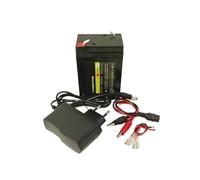 Batterie Lithium-ION Rechargeable 6 V 10 Ah avec Chargeur, Compatible avec Les Voitures, Jouets, balances électroniques et Lampes for Enfants.