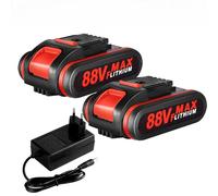 Batterie Lithium-Ion Rechargeable 88VF, batterie Worx haute capacité pour clé électrique, scie alternative sans fil pour 36VF48VF 1 Battery 1 Charger