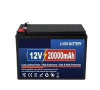 Batterie Lithium-Ion Rechargeable Lifepo4, 100ah, 12V, Cellules De Rechange De Qualité A, For Fauteuil Roulant Électrique, Bateau, Camping Solaire(12V 20000mAh)