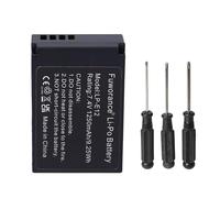 Batterie lithium-ion rechargeable LP-E12 1250 mAh 7,4 V compatible avec Canon PowerShot SX70 HS, EOS M, M2, M200, M10, M50 Mark II, M100, M200,100D, Kiss X7, Rebel SL1 Camera