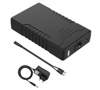 Batterie lithium-ion TalentCell rechargeable - 36 W - 12V/6000 mAh ; 5V/12000 mAh - Sortie CC - Pour bande LED, bande lumineuse, caméra CCTV et plus - Noir