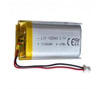 Batterie lithium-polymère 3,7 V 1100 mAh 102540 rechargeable - Avant l'achat, confirmez la polarité du dispositif et du connecteur avec la machine, connecteur JST 1.25 (10 x 25 x 40-1,25) (1 pièce)