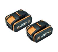 Batterie lithium rechargeable 20 V 4,0 Ah WA3553 WA3551 WA3553.1 WA3570 compatible avec tous les outils électriques et de jardin WORX(4.0Ah-2PCS)